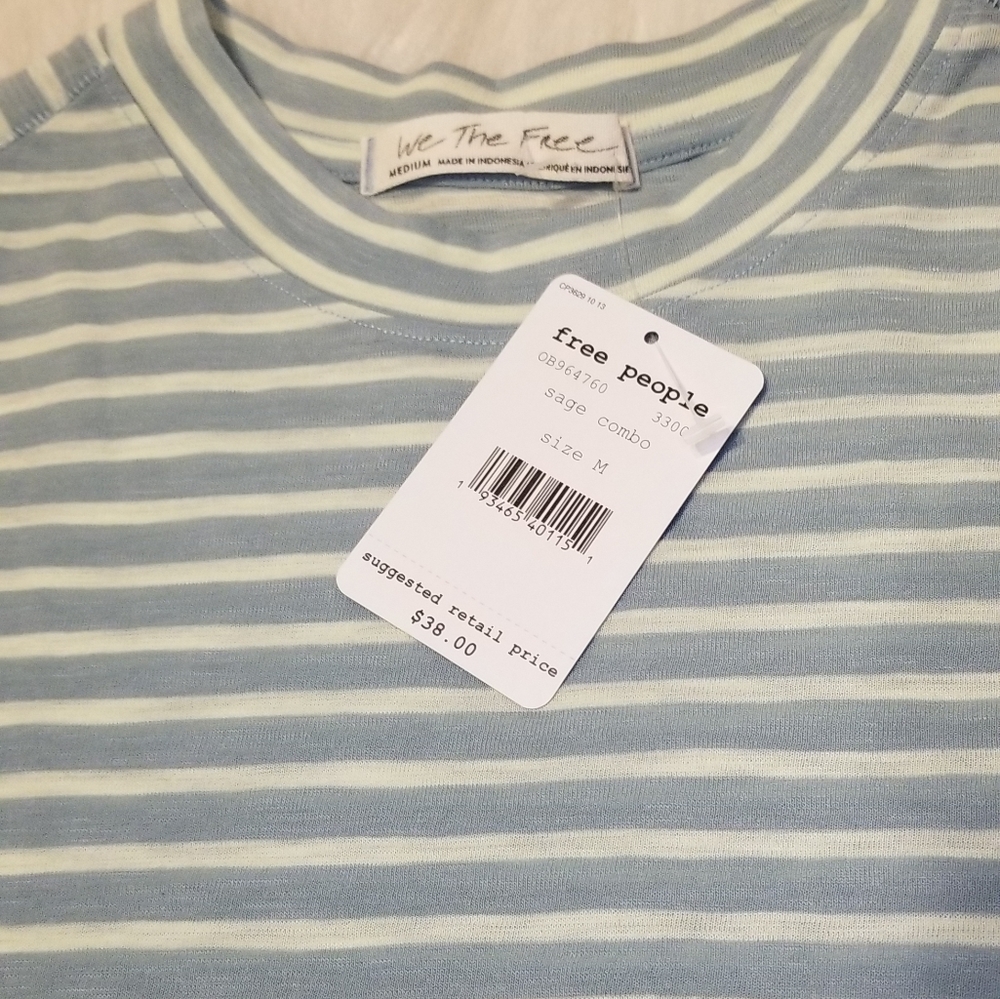 FREE PEOPLE We The Free Night Sky Stripe Tee - Picture 12 of 14
